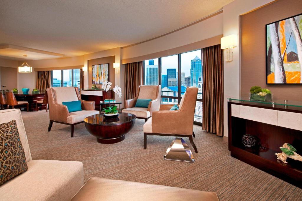 Posezení v ubytování The Westin Seattle