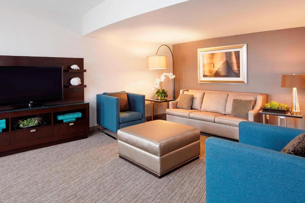 TV a/nebo společenská místnost v ubytování The Westin Seattle