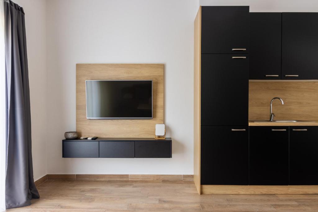 TV a/nebo společenská místnost v ubytování Apartments & rooms Stella Adriatica