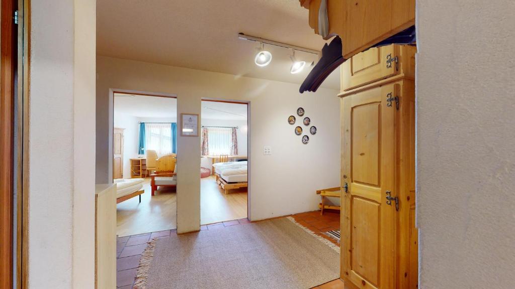 Postel nebo postele na pokoji v ubytování Abitaziun Sur Vih - Samedan