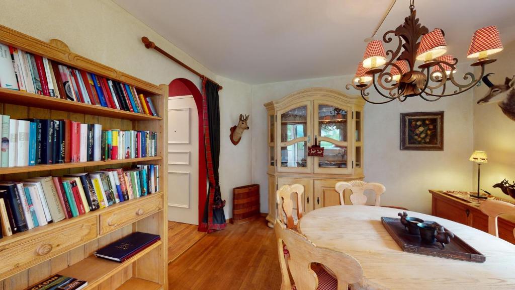 Knihovna v apartmánu