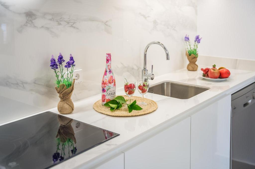 Kuchyň nebo kuchyňský kout v ubytování Ideal Property Mallorca - Verdera