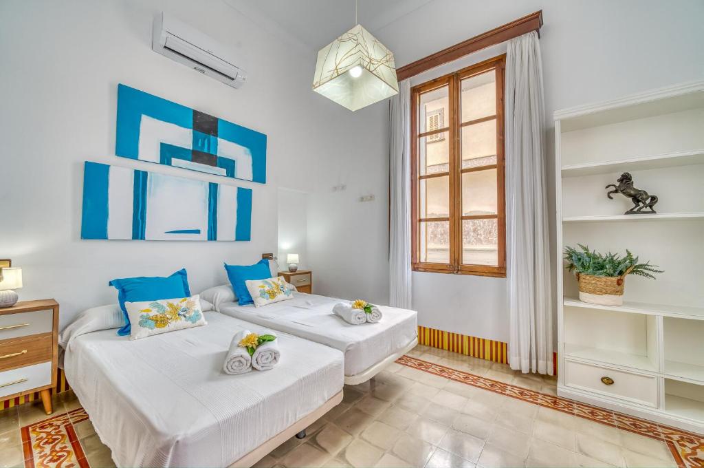 Postel nebo postele na pokoji v ubytování Ideal Property Mallorca - Verdera