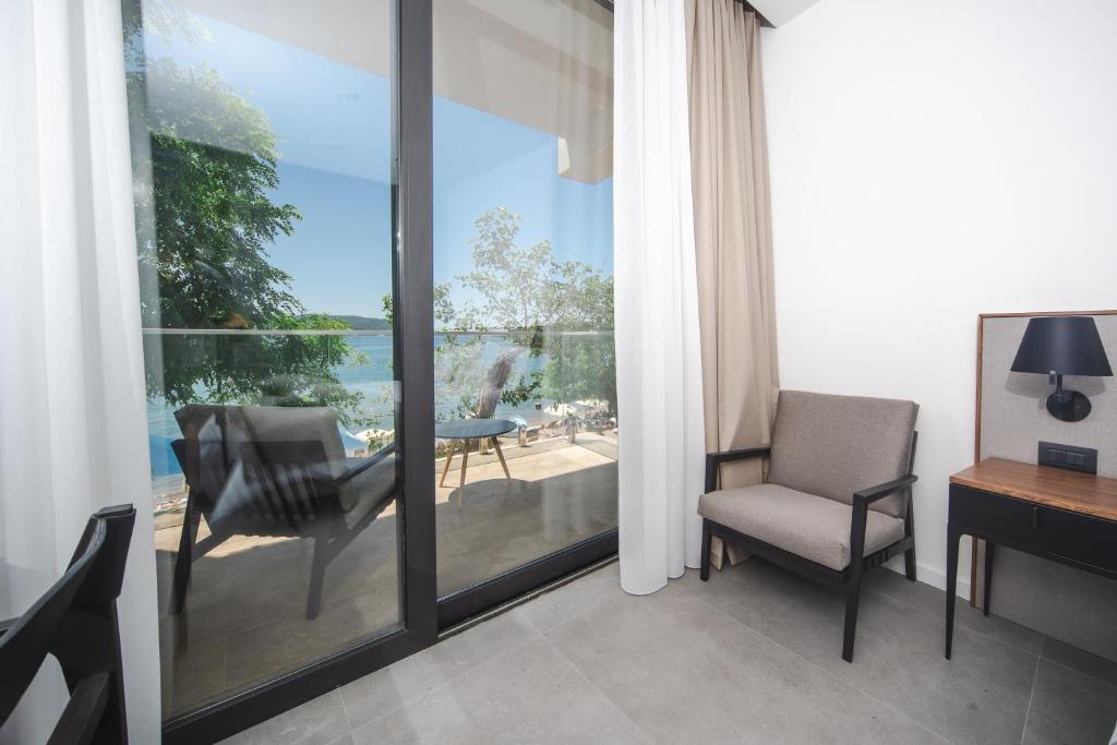 Balkón nebo terasa v ubytování Boutique Hotel Shell