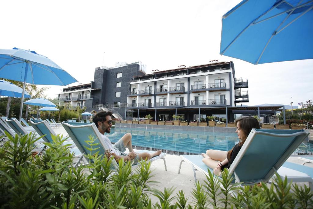 Bazén v ubytování Kazdağları Allia Thermal Health & Spa nebo v jeho okolí