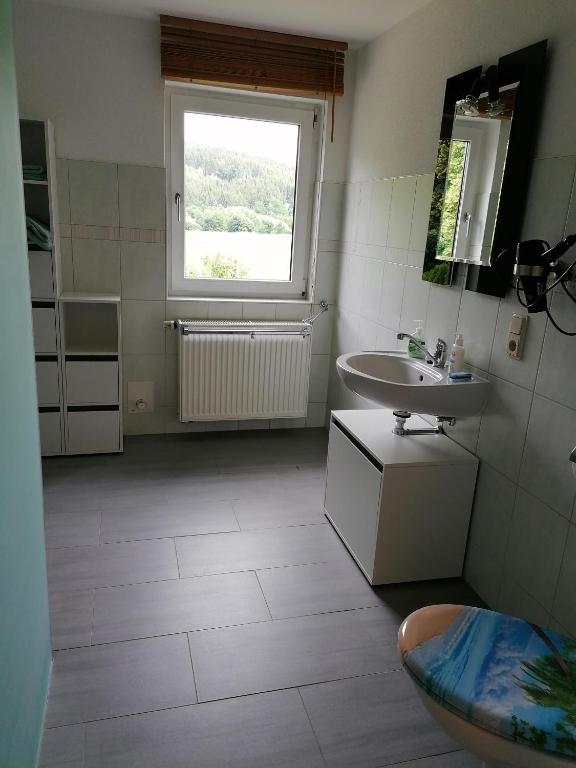 Koupelna v ubytování Ferienwohnung Max
