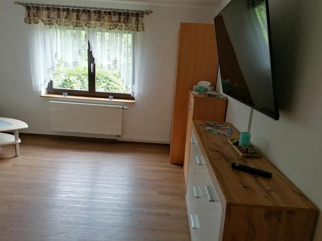 TV a/nebo společenská místnost v ubytování Ferienwohnung Max