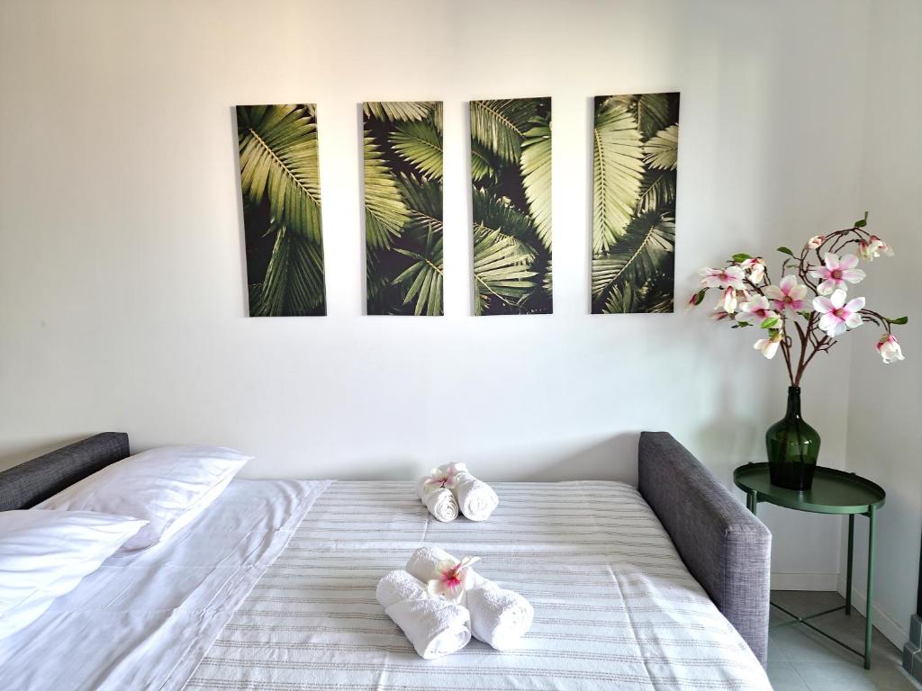 Posteľ alebo postele v izbe v ubytovaní Apartment Lola