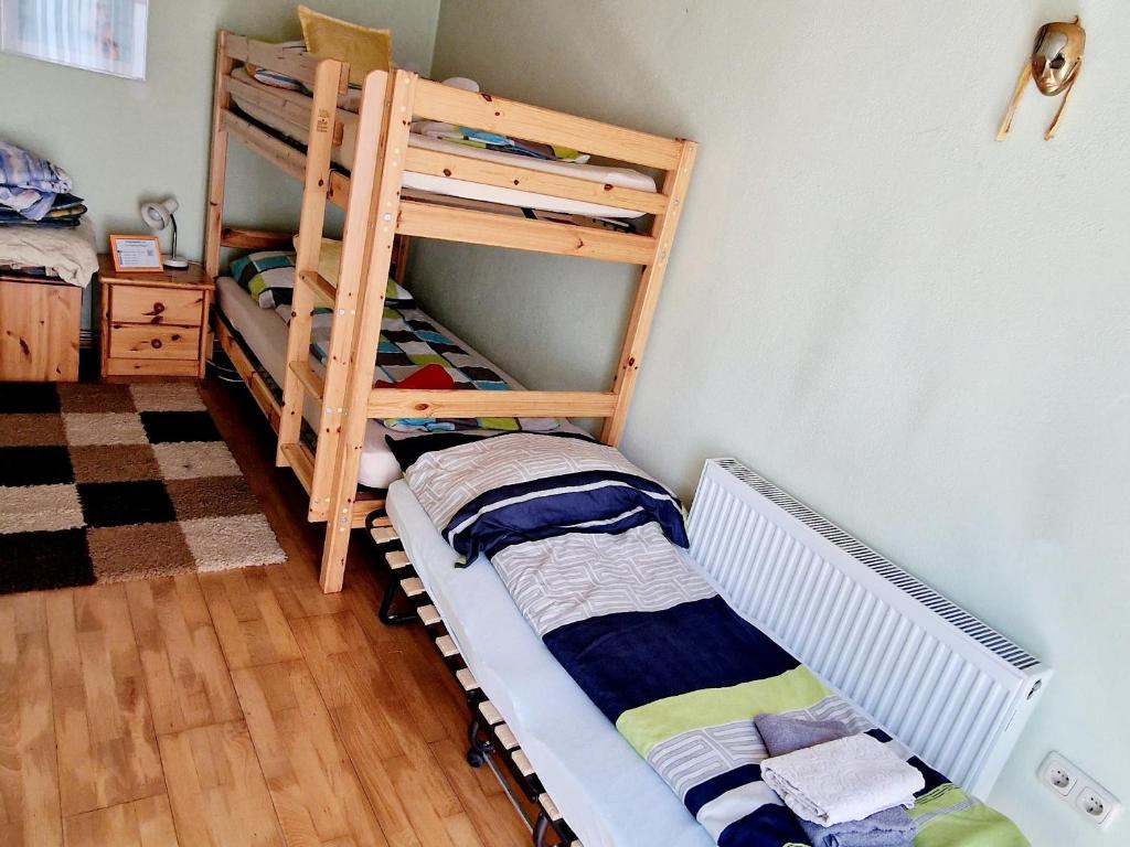 Postel nebo postele na pokoji v ubytování Lerchenhof