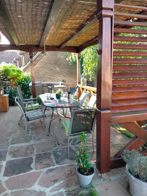 Balkón nebo terasa v ubytování Chez Yolande