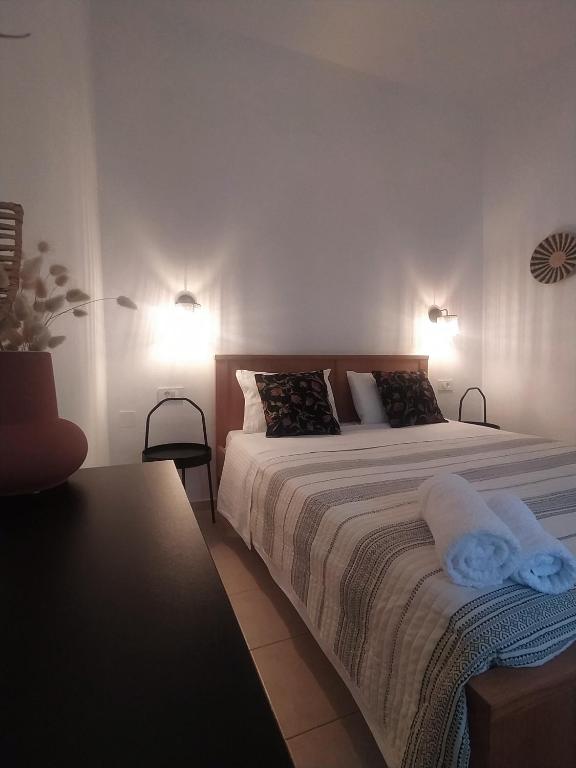 Кровать или кровати в номере Villa Thalia