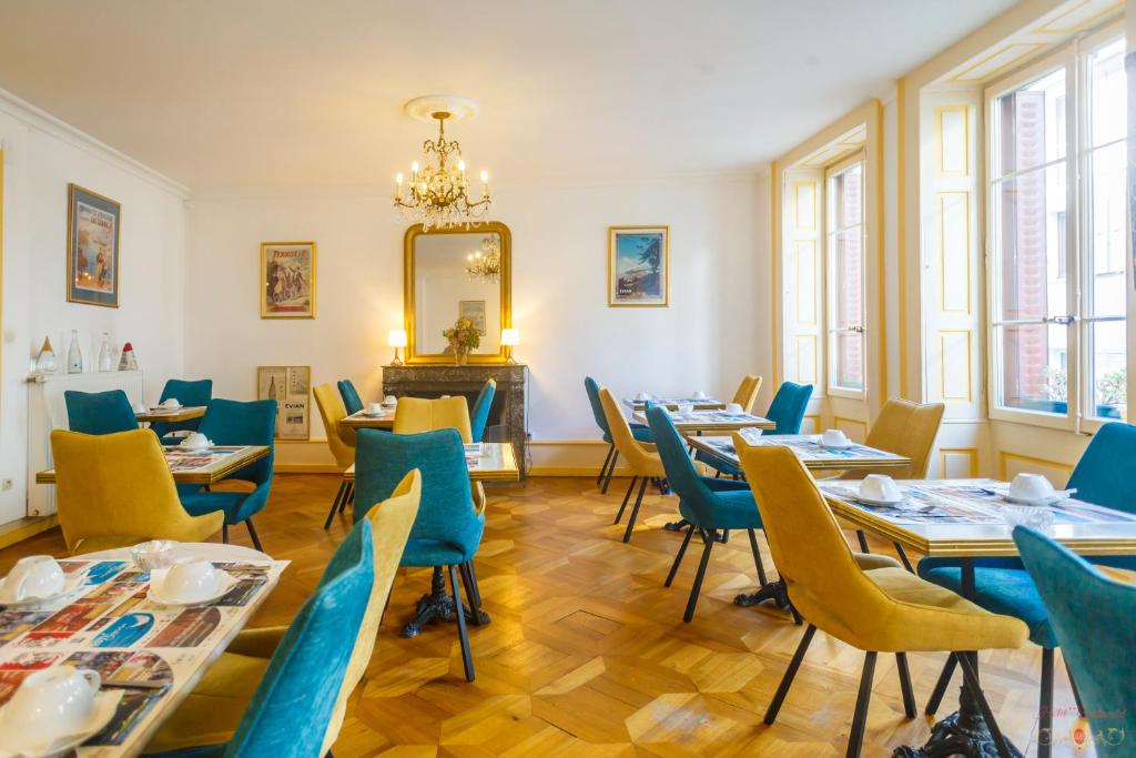 Posezení v ubytování Hôtel Continental