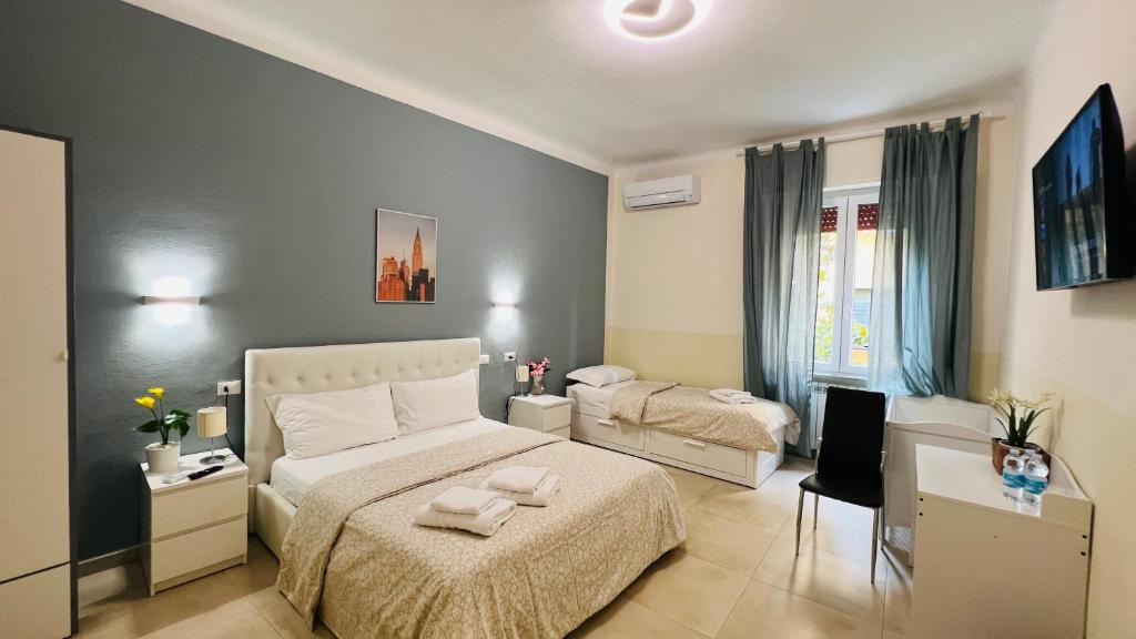 Postel nebo postele na pokoji v ubytování Bonaini Relax B&B