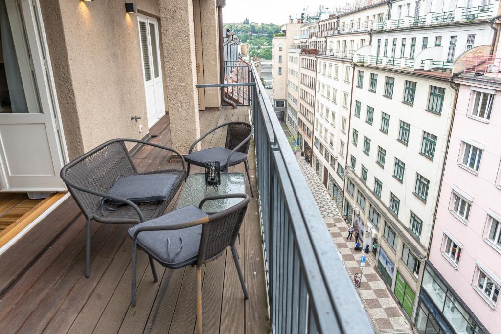 Balkón nebo terasa v ubytování Wishlist Prague Residences - Old Town Dlouha