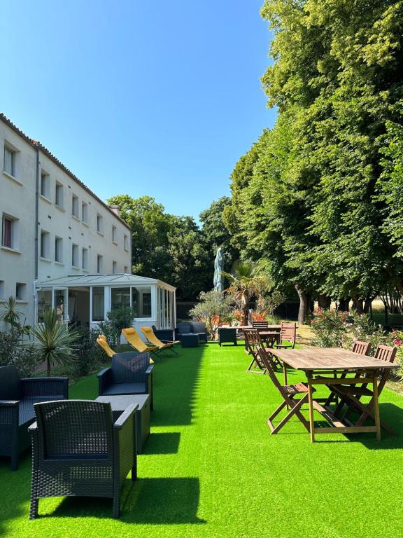 Zahrada ubytování hotel l'échappée d'oléron