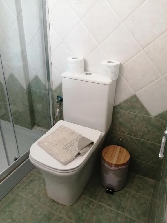 Koupelna v ubytování Filanthi CostaS