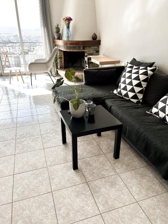 Posezení v ubytování Porto Pireo Penthouse Sea View