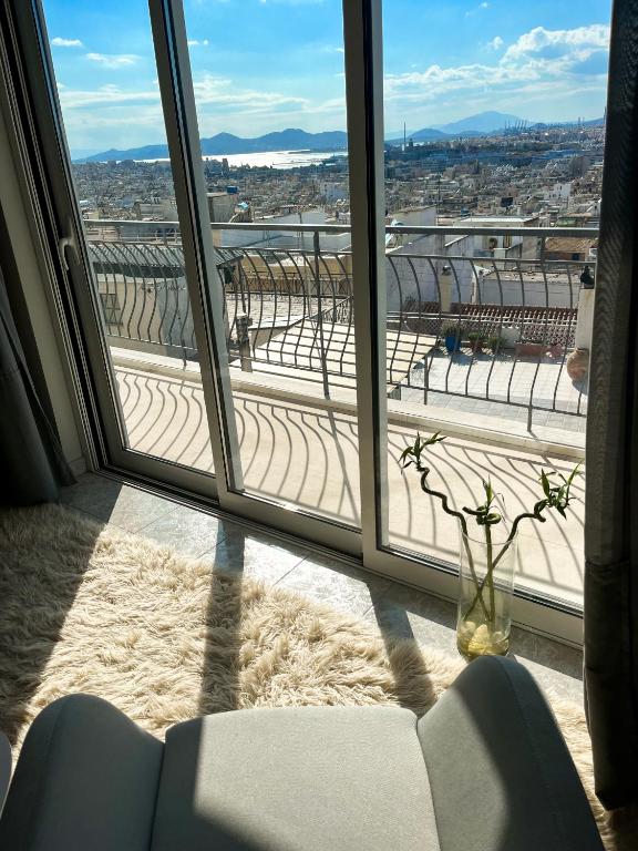 Nespecifikovaný výhled na hory nebo výhled na hory při pohledu z apartmánu