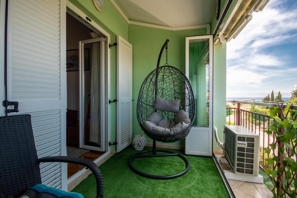 Balkón nebo terasa v ubytování Apartman Lane