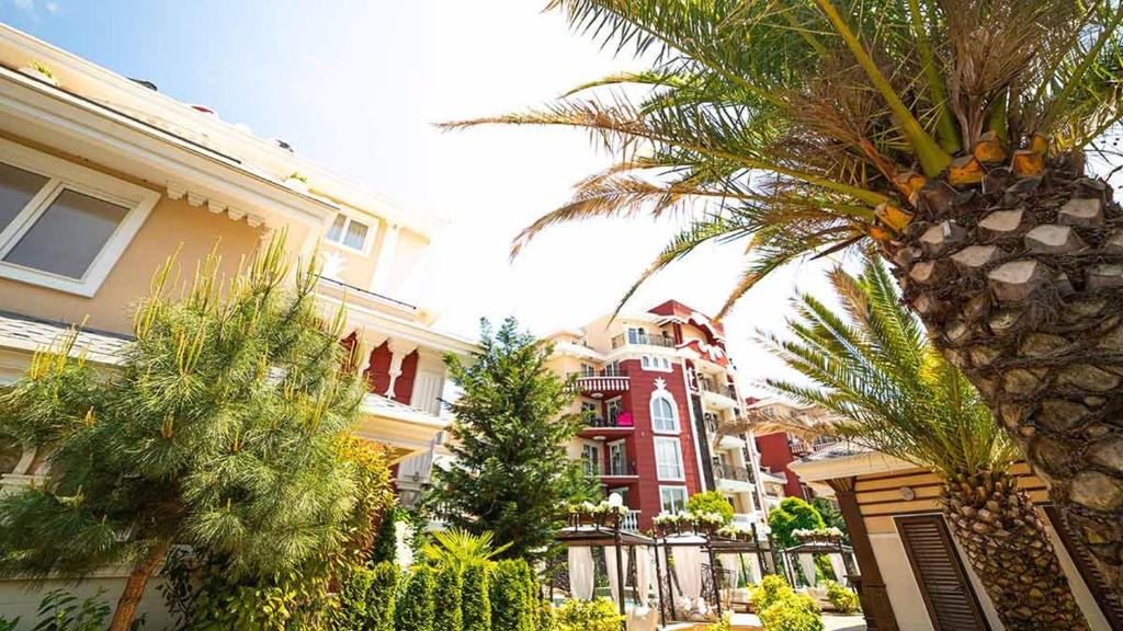 Zahrada ubytování Messembria Resort Holiday Apartments