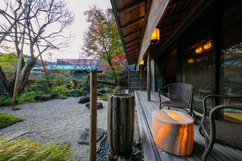 Zahrada ubytování Fukiya Ryokan
