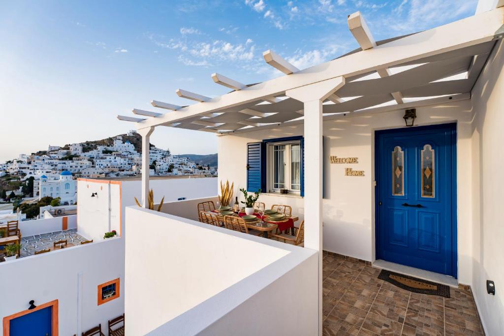 Μπαλκόνι ή βεράντα στο Cozy little house in Ios