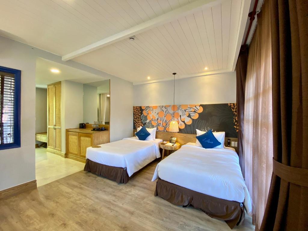 Phòng Deluxe 2 Giường Đơn Nhìn Ra Vườn