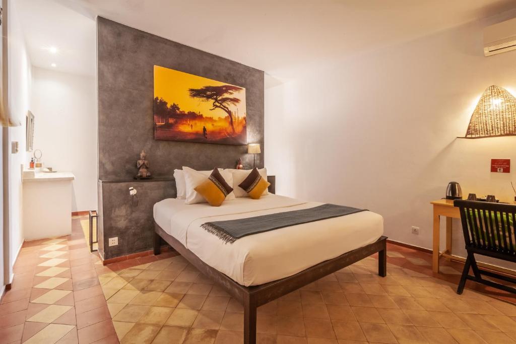 Postel nebo postele na pokoji v ubytování Maison 557