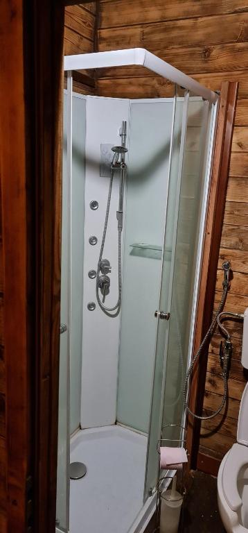 A bathroom at Campeggio Bungalow Darwin