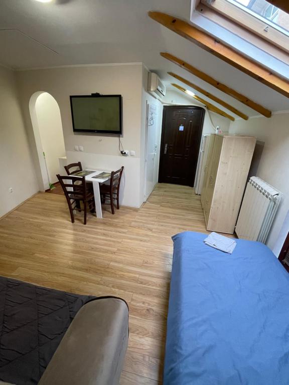 TV a/nebo společenská místnost v ubytování Bulevar Apartments