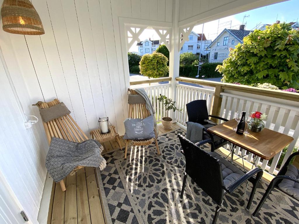 Μπαλκόνι ή βεράντα στο Skaftö Hotell Villa Lönndal, Grundsund