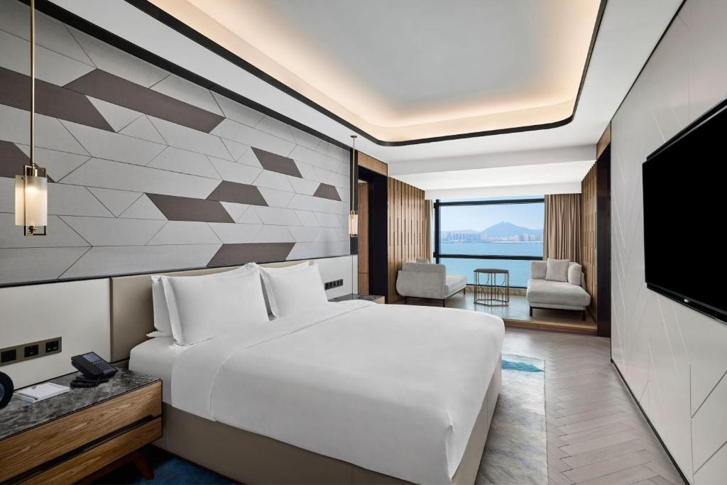 Postel nebo postele na pokoji v ubytování Courtyard by Marriott Xiamen