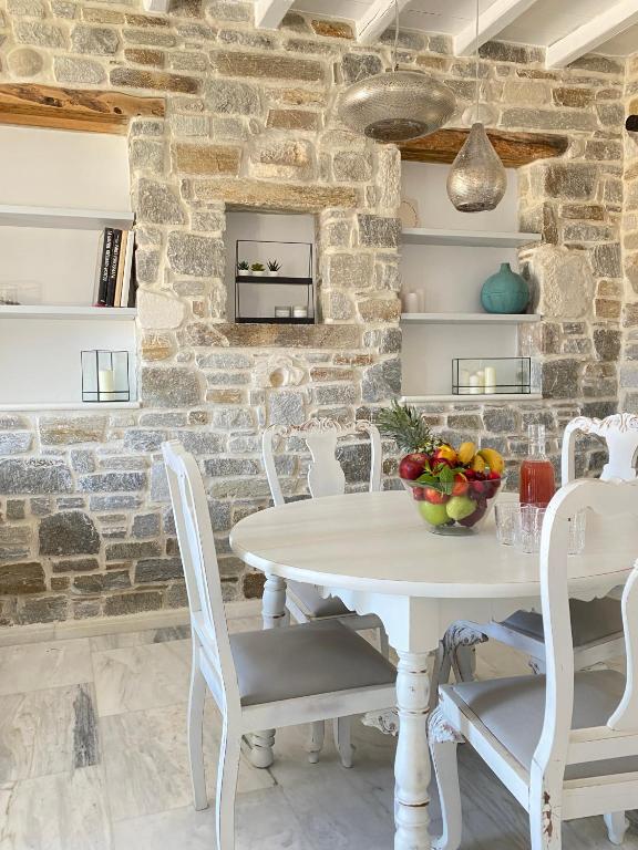 Kuchyň nebo kuchyňský kout v ubytování Aegean Breeze House