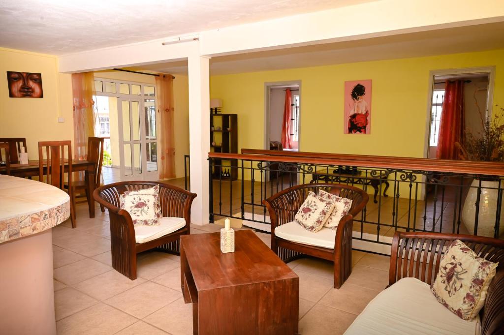 Зона вітальні в Villa MALENA Mauritius
