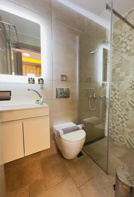 Koupelna v ubytování Yulia Luxury Apartments