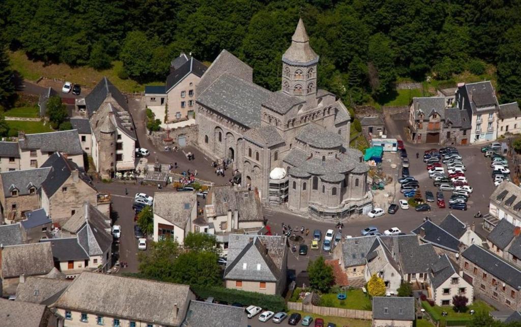 Pohľad z vtáčej perspektívy na ubytovanie Tulipe, appartement 5 personnes, entre Sancy et Volcans d'Auvergne