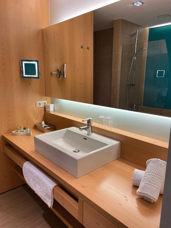 Koupelna v ubytování Spa Hotel Zedern Klang