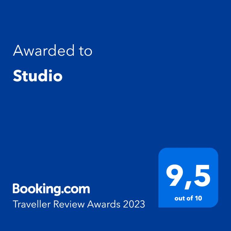 Certifikát, ocenenie alebo iný dokument vystavený v ubytovaní Studio