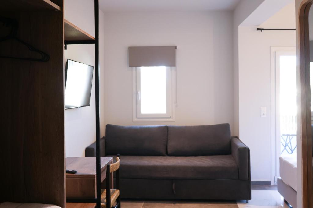 Posezení v ubytování Uphill Unique Boutique Suites
