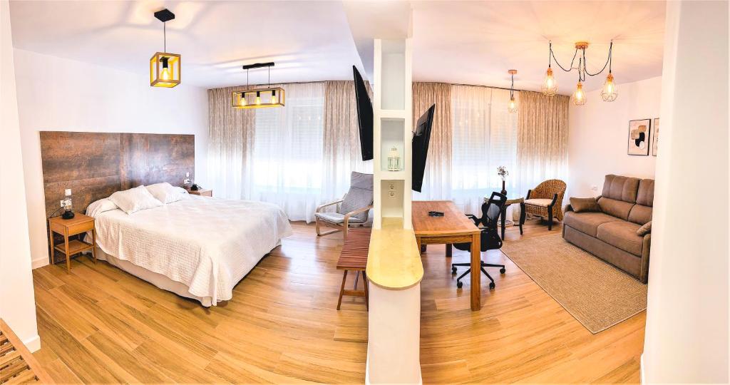 Posteľ alebo postele v izbe v ubytovaní Hotel Sorbas
