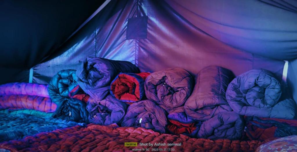 Rajesh Chandra semwal camping Tent Base Camp Jai Shri Kedarnath temple