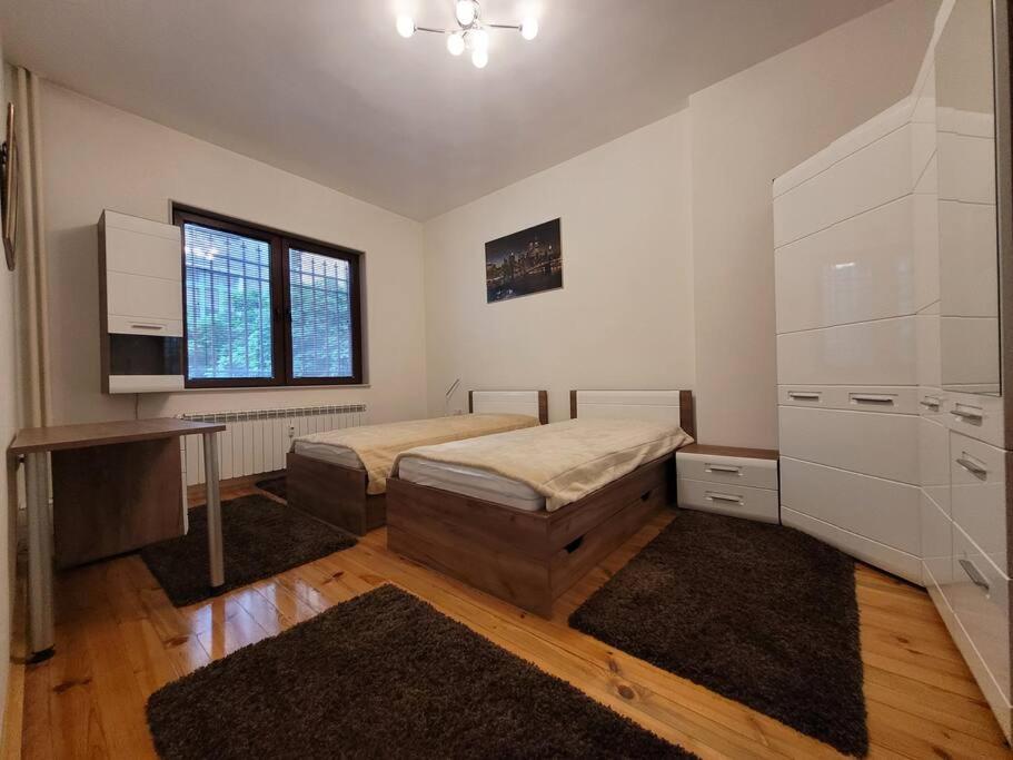 Postel nebo postele na pokoji v ubytování Luxury apartment Sofia top centre