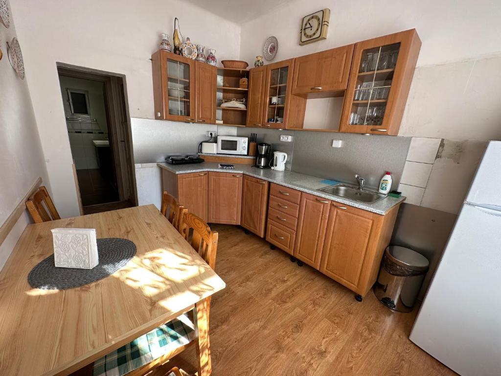 Kuchnia lub aneks kuchenny w obiekcie Apartments & Restaurant Tkalcovsky dvur