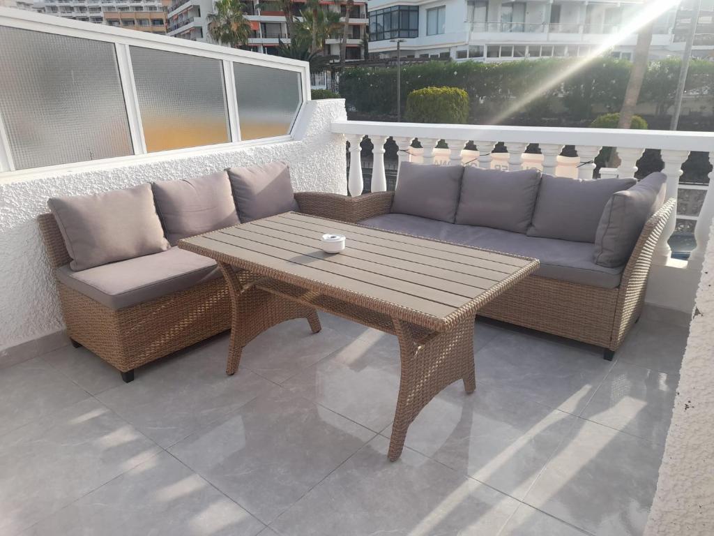 Posezení v ubytování Duplex-Bungalow in Playa de las Américas,3 minutes near the best beaches in Tenerife