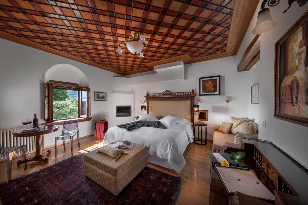 Postel nebo postele na pokoji v ubytování Sakali Mansion