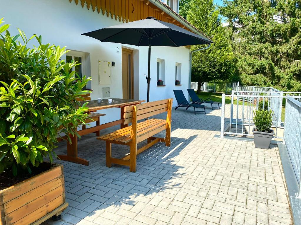 Balkón nebo terasa v ubytování Apartmány Rosenberg