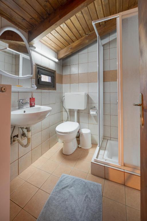 Koupelna v ubytování Chalet Renata 2 Livadi Arachovas
