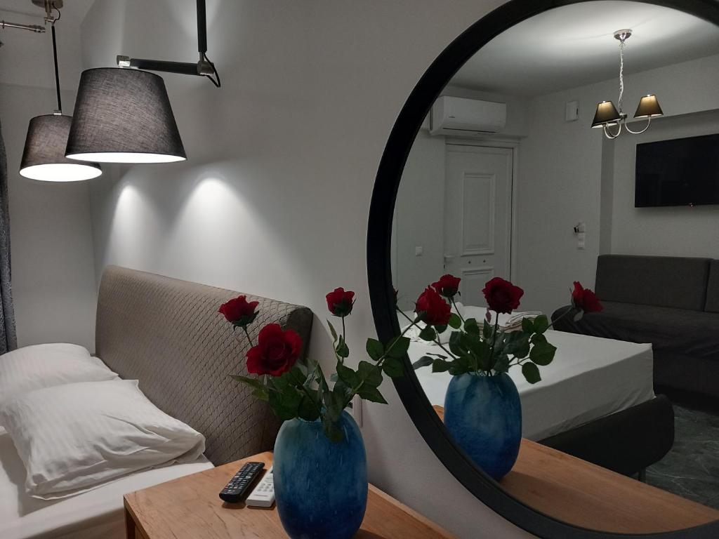 A bed or beds in a room at GIANNIS