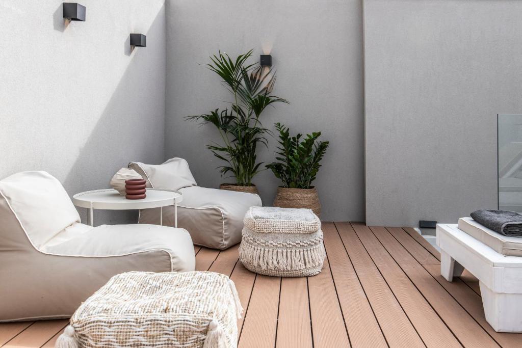 Posezení v ubytování Nōema Premium Stay