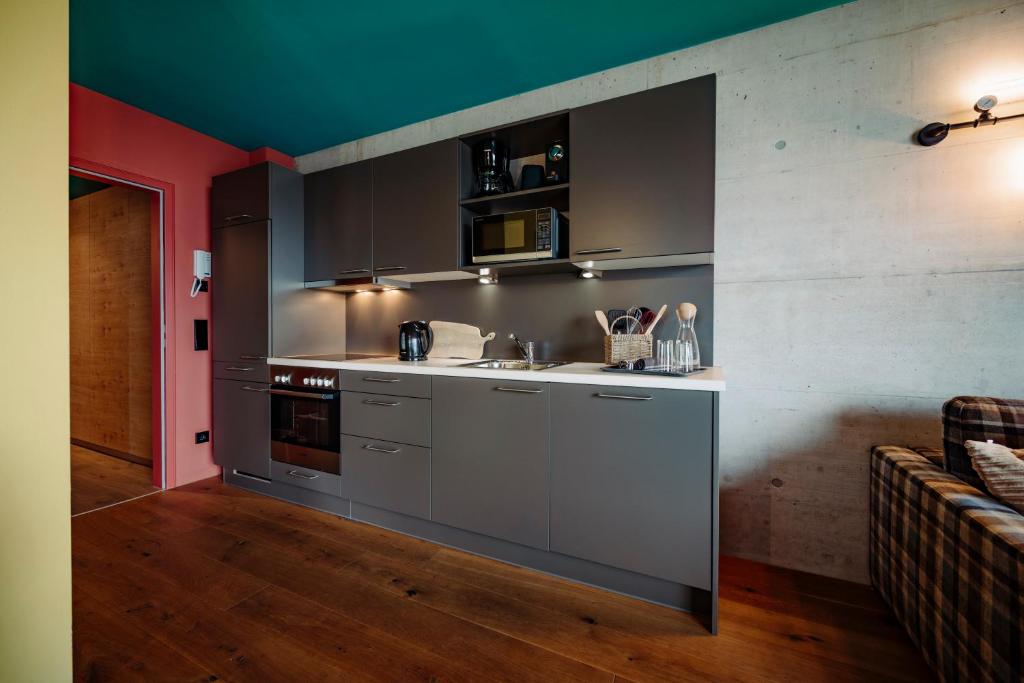 Kuchyňa alebo kuchynka v ubytovaní Appartement Schwarz